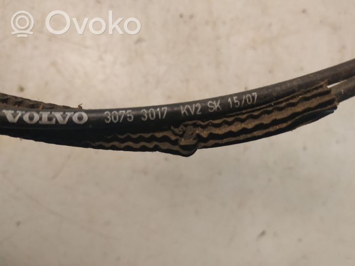 Volvo V50 Engine bonnet/hood lock release cable 30753017