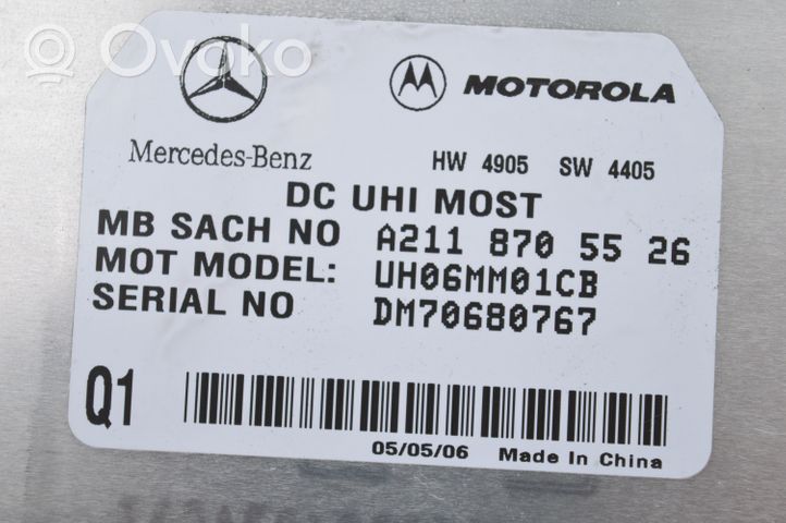 Mercedes-Benz CLC CL203 Moduł / Sterownik Bluetooth A2118705526