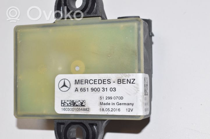 Mercedes-Benz GLC X253 C253 Relè preriscaldamento candelette A6519003103