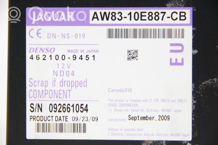 Jaguar XF X250 Navigacijos (GPS) valdymo blokas AW8310E887CB