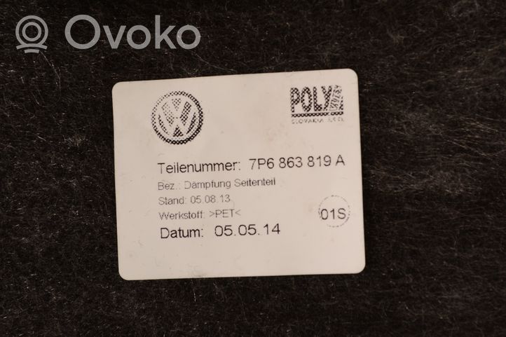 Volkswagen Touareg II Нижний отделочный щит бока багажника 7P6863819A