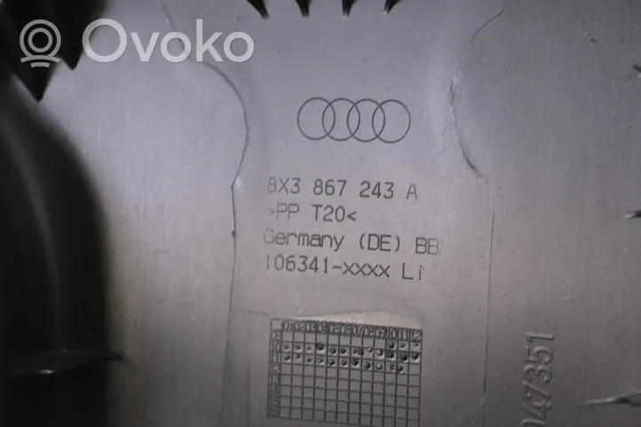 Audi A1 (B) statramsčio apdaila (apatinė) 8X3867243A