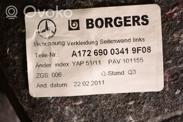 Mercedes-Benz SLK R172 Garniture panneau latérale du coffre A1726900341