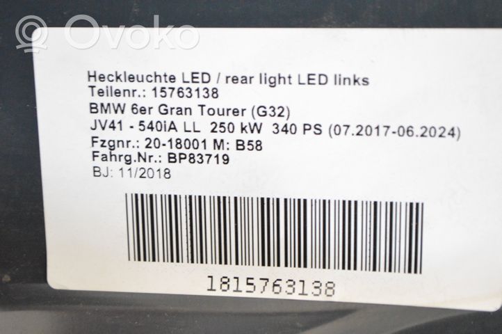BMW 6 G32 Gran Turismo Set di luci posteriori 7376484