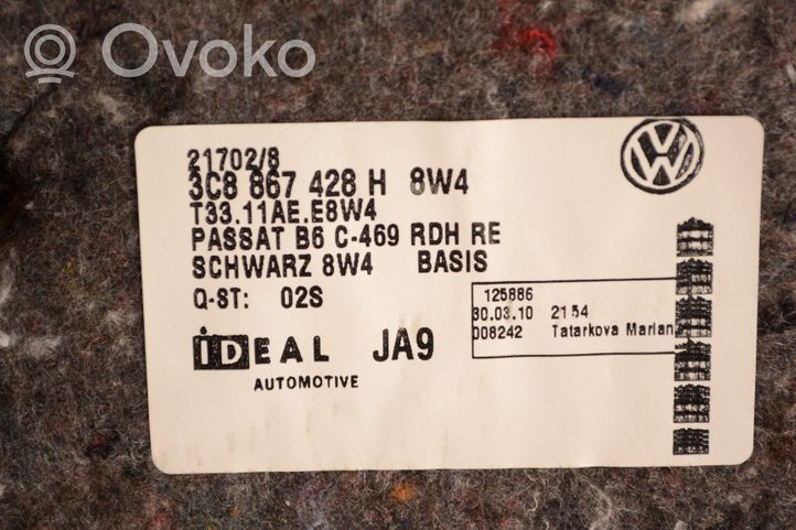 Volkswagen PASSAT CC seitliche Verkleidung Kofferraum 3C8867428H