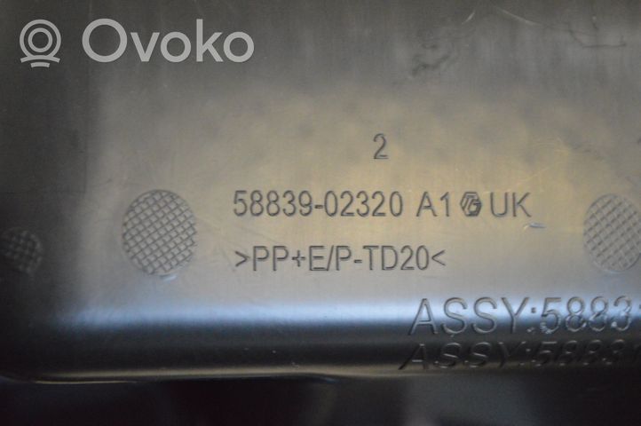 Toyota Corolla E210 E21 Kita centrinė konsolės (tunelio) detalė 5883902320