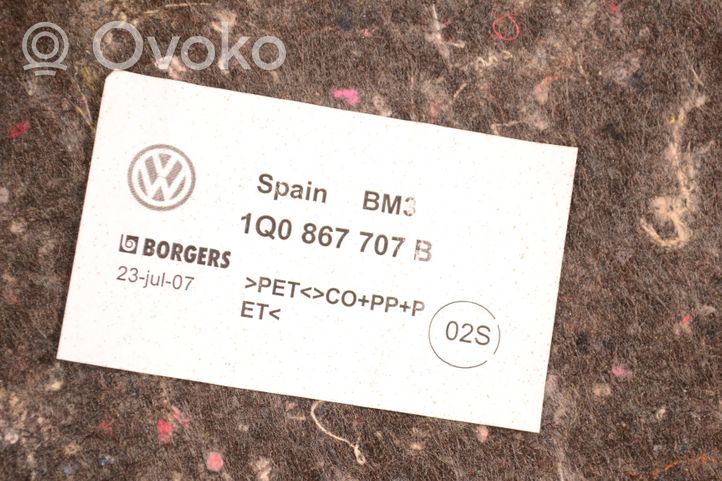 Volkswagen Eos Osłona tylna tunelu środkowego 1Q0867707B