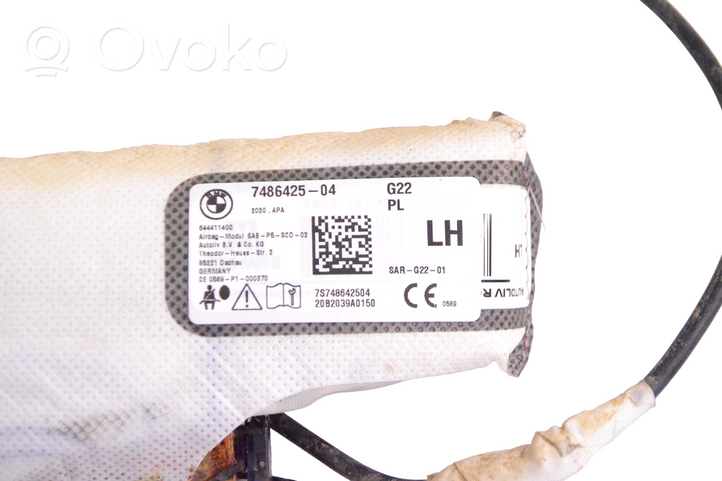 BMW 4 G22 G23 G24 G26 Poduszka powietrzna Airbag fotela 7486425