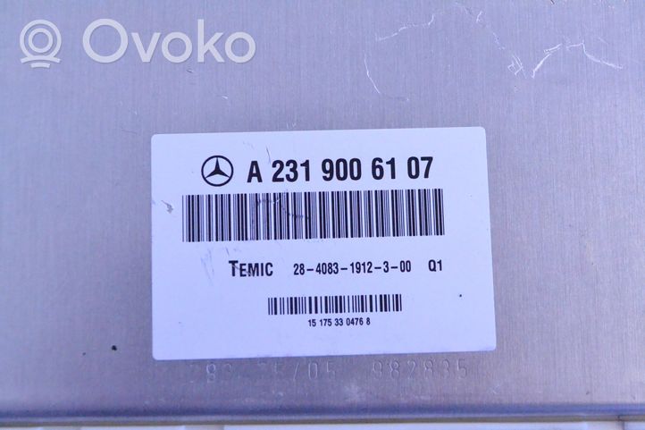 Mercedes-Benz SL R231 Sterownik / Moduł zawieszenia pneumatycznego A2319006107