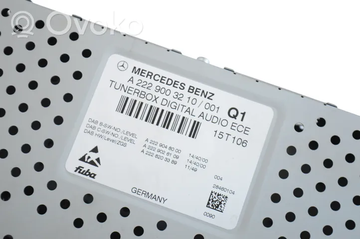 Mercedes-Benz S C217 Unité de contrôle son HiFi Audio A2229003210