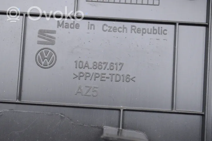 Volkswagen ID.3 Osłona tylna tunelu środkowego 10A867617