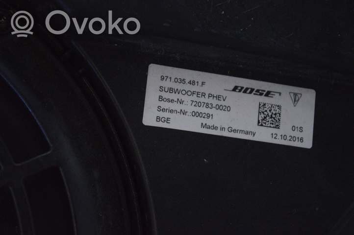 Porsche Panamera (971) Subwoofer-bassokaiutin 971035481F