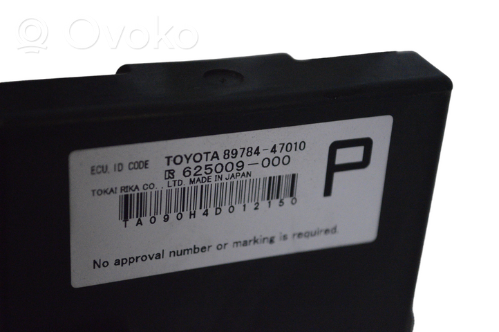 Toyota Prius (XW30) Centralina/modulo immobilizzatore 625009000