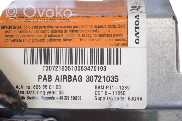 Volvo S80 Airbag del passeggero 30721035