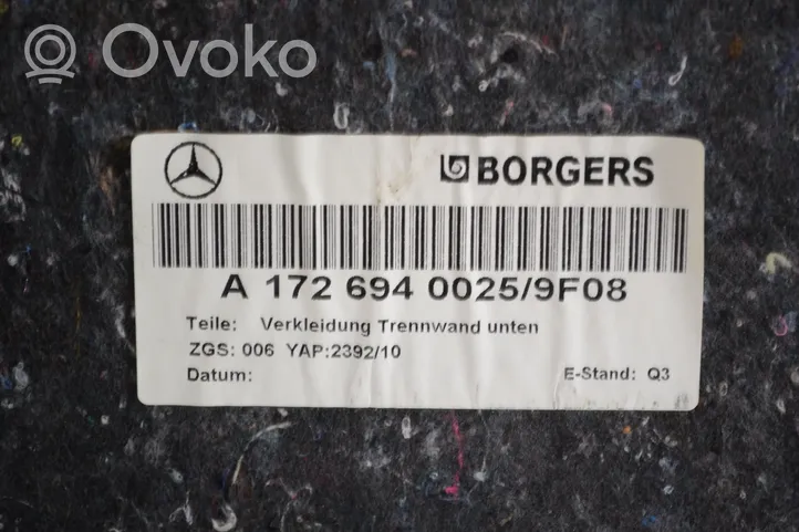 Mercedes-Benz SLK R172 Wykładzina bagażnika A1726940025