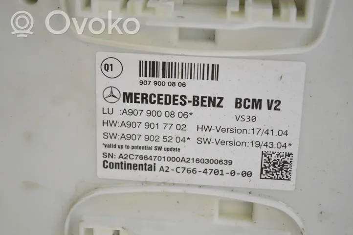 Mercedes-Benz Sprinter W907 W910 Sterownik / Moduł komfortu A9079000806