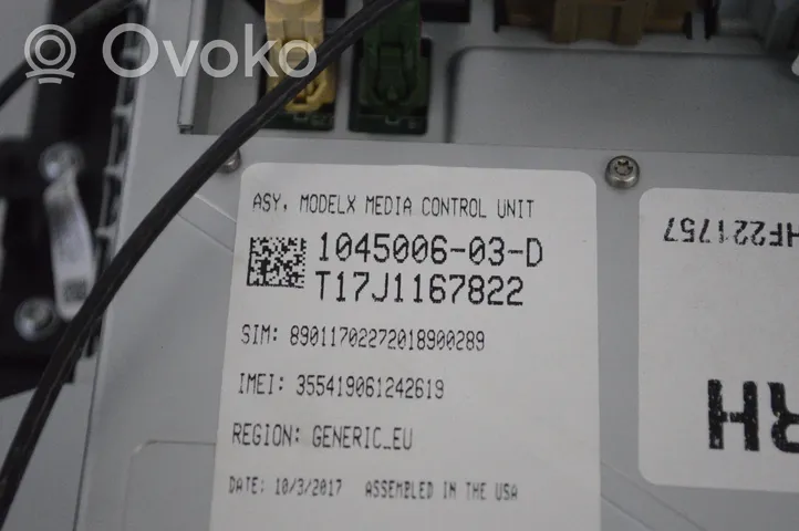 Tesla Model S Monitor / wyświetlacz / ekran 104500603D