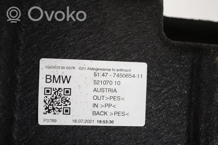 BMW 3 G20 G21 Garniture de section de roue de secours 51477450654