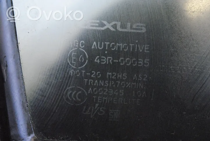 Lexus RX 450H Vetro del deflettore della portiera anteriore - quattro porte 43R00035