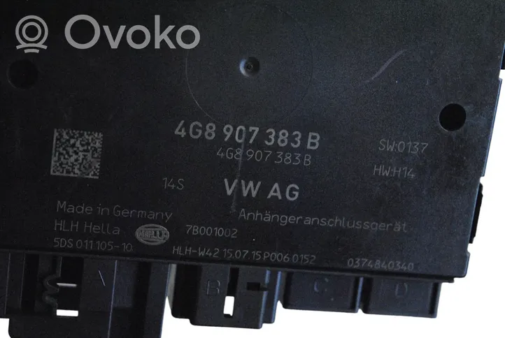 Audi A6 S6 C7 4G Priekabos kablio valdymo blokas 4G8907383B