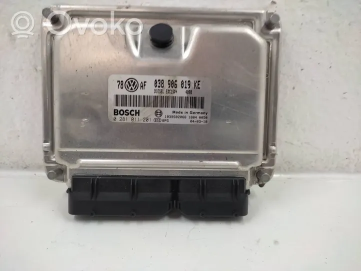 Skoda Superb B5 (3U) Komputer / Sterownik ECU silnika 038906019KE