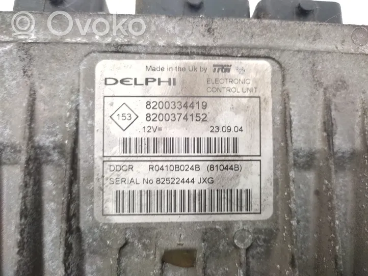 Renault Megane II Komputer / Sterownik ECU silnika 8200334419