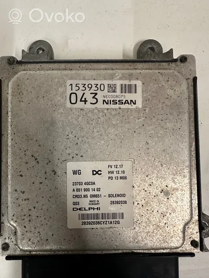 Infiniti Q50 Calculateur moteur ECU A6519001402