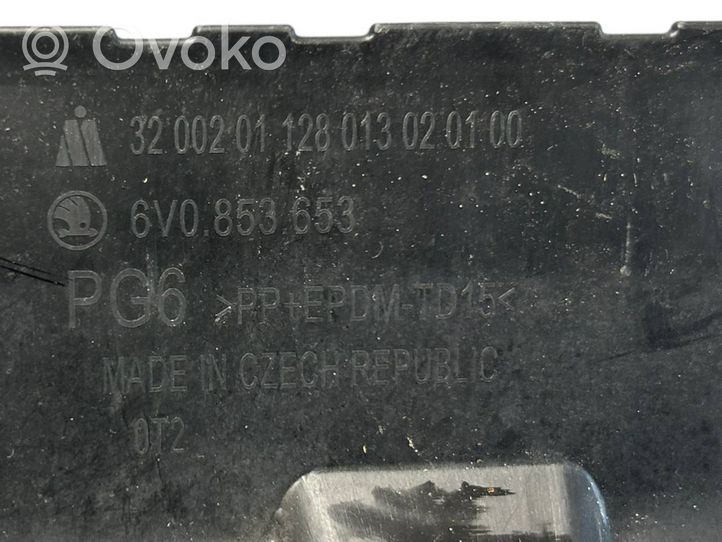 Skoda Fabia Mk3 (NJ) Etupuskurin ylempi jäähdytinsäleikkö 6V0853653