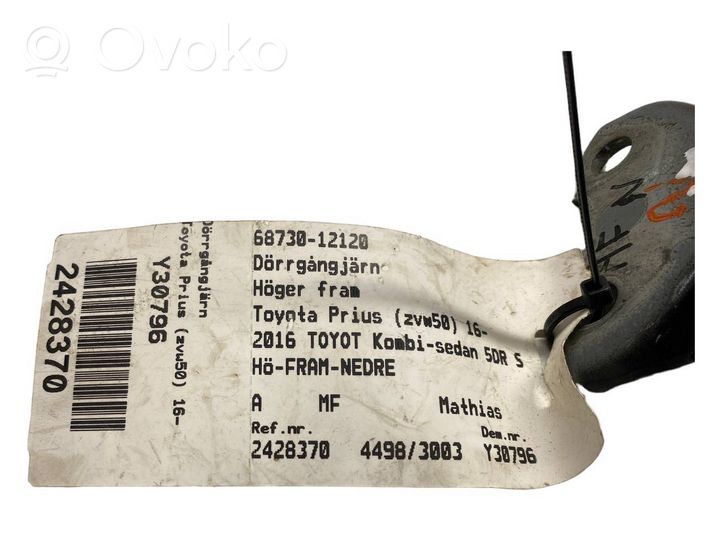 Toyota Land Cruiser (J150) Cerniera inferiore della portiera anteriore 6873012120