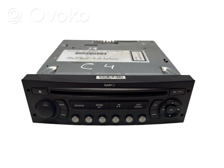 Citroen C4 I Unità principale autoradio/CD/DVD/GPS 9664769777