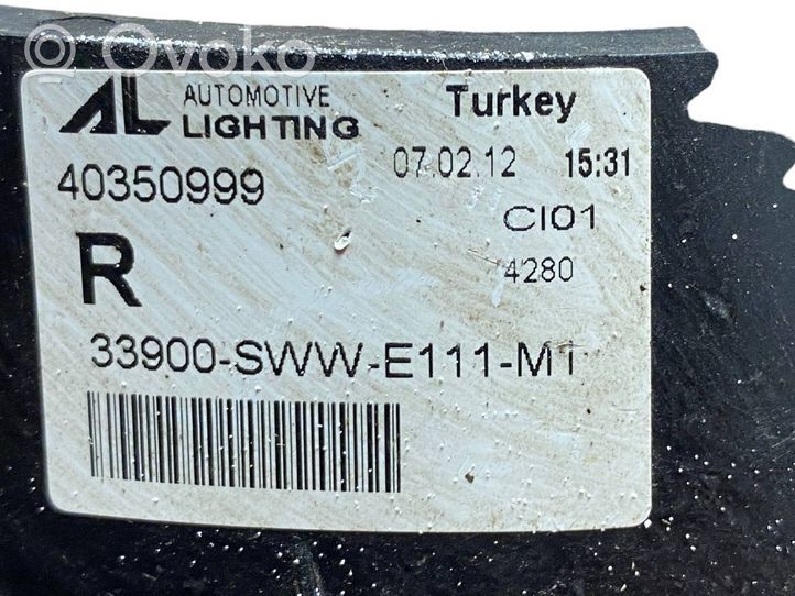 Honda CR-V Światło przeciwmgłowe przednie 40350999