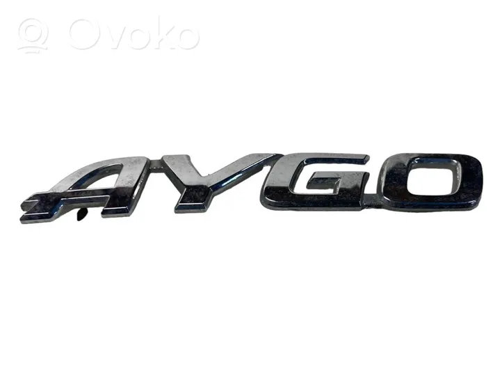 Toyota Aygo AB10 Emblemat / Znaczek tylny / Litery modelu 754420H010