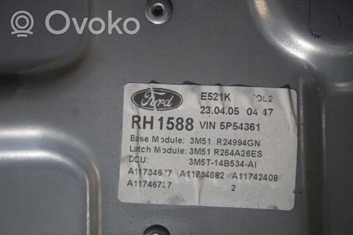 Ford C-MAX I Mechanizm podnoszenia szyby tylnej bez silnika 