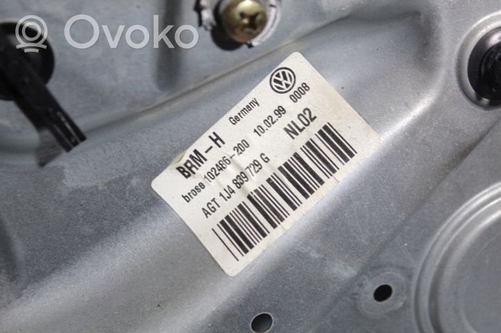 Volkswagen Golf IV Mechanizm podnoszenia szyby tylnej bez silnika 1J4839729G