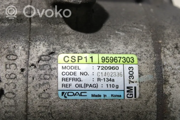 Chevrolet Spark Compresor (bomba) del aire acondicionado (A/C)) 95967303