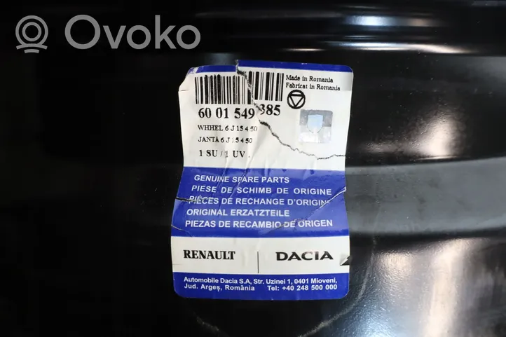 Dacia Sandero R 15 plieninis štampuotas ratlankis (-iai) 