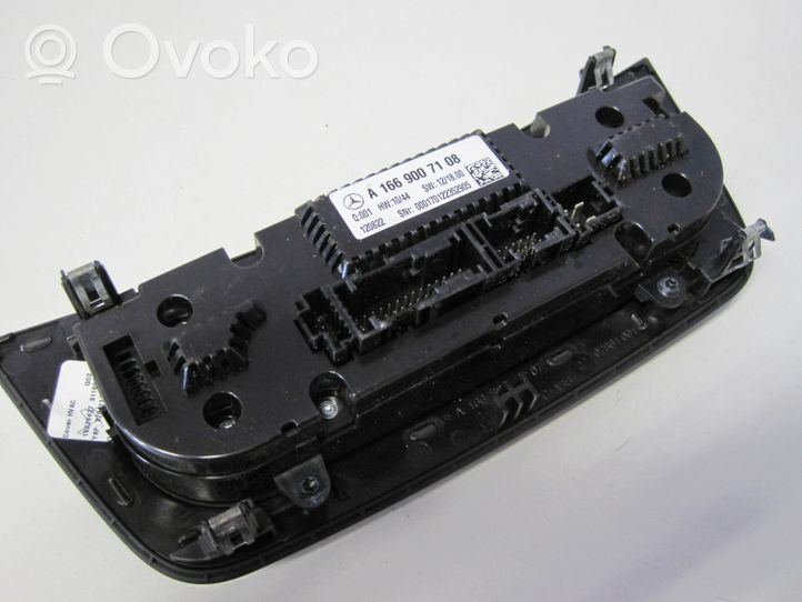 Mercedes-Benz ML W166 Console centrale, commande chauffage/clim A1669007108