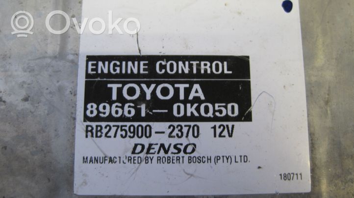 Toyota Hilux (AN10, AN20, AN30) Calculateur moteur ECU 89661OKQ50