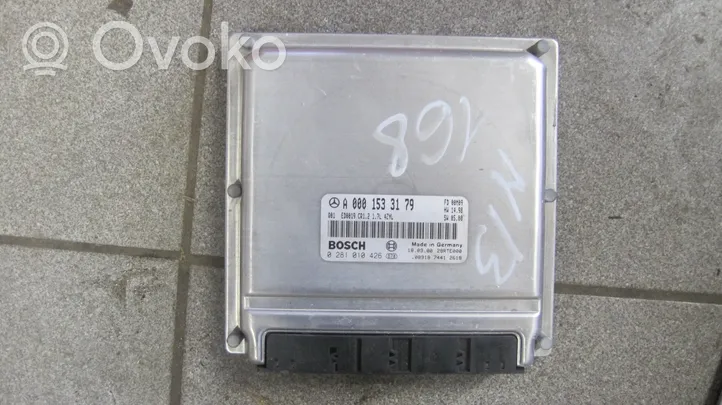 Mercedes-Benz A W168 Calculateur moteur ECU A0001533179