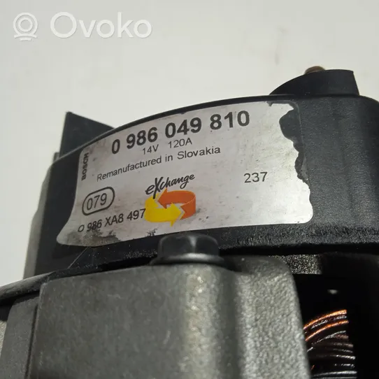 Renault Kangoo I Alternator 0986049810