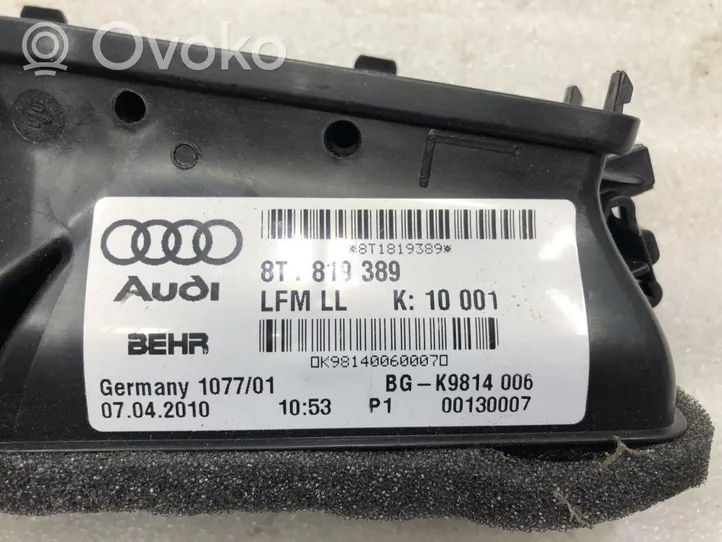 Audi A5 Ohjaamon sisäilman ilmakanava 