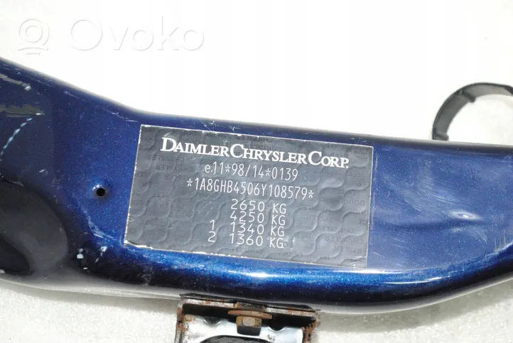 Chrysler Voyager Pannello di supporto del radiatore 