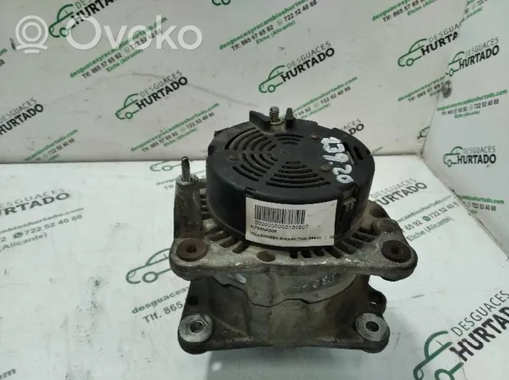 Volkswagen Sharan Generatore/alternatore 0123320038