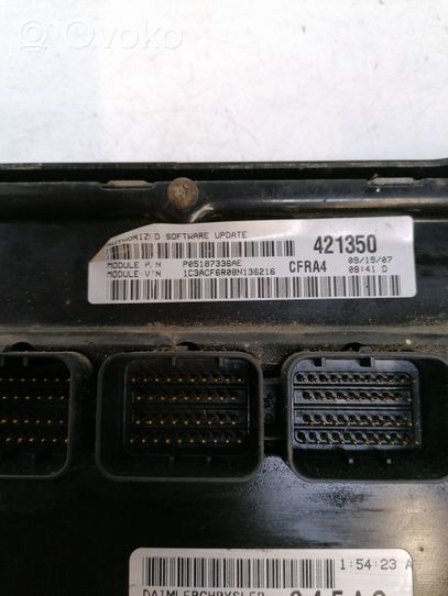 Chrysler Sebring (JS) Kit centralina motore ECU e serratura P05187336AE