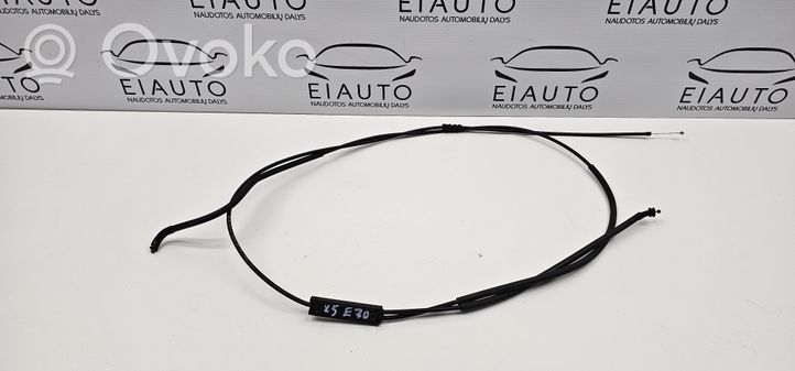 BMW X5 E70 Cavo di rilascio vano motore/cofano 7184452