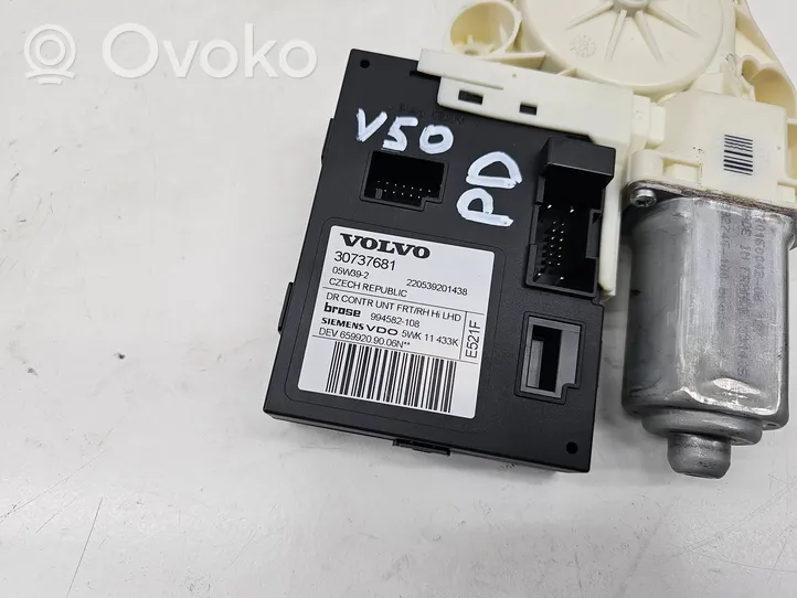 Volvo V50 Moteur de lève-vitre de porte avant 30737681