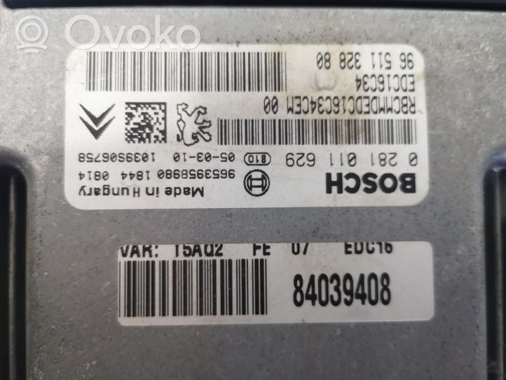 Peugeot 307 Variklio valdymo blokas 0281011629