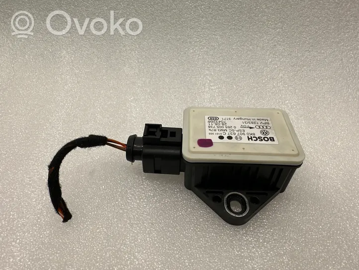 Audi A4 S4 B8 8K ESP acceleration yaw rate sensor 8K0907637C