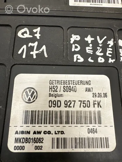 Audi Q7 4L Module de contrôle de boîte de vitesses ECU 09D927750FK