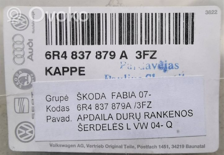Skoda Fabia Mk2 (5J) Osłona drzwi tylnych samochodów dostawczych 6R4837879A